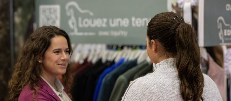 Cavalière Equitry équipée de produits techniques