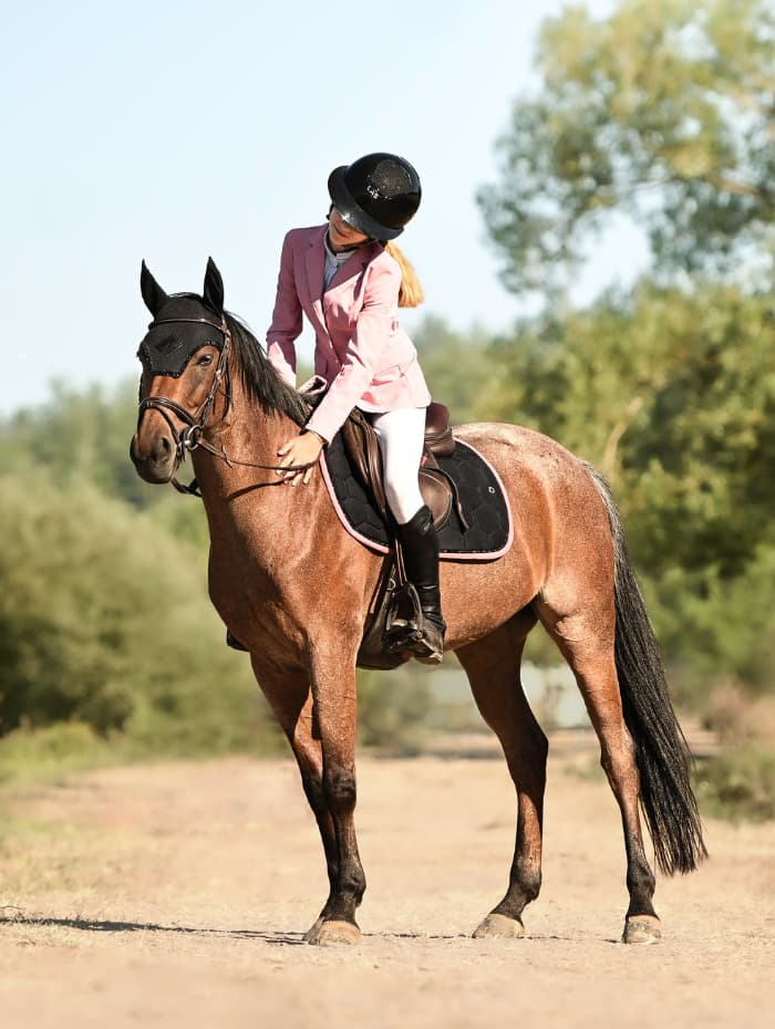 Look complet équitation pivoine