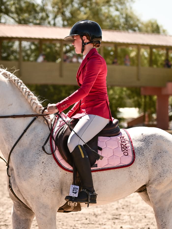 Look complet équitation rose fuchsia