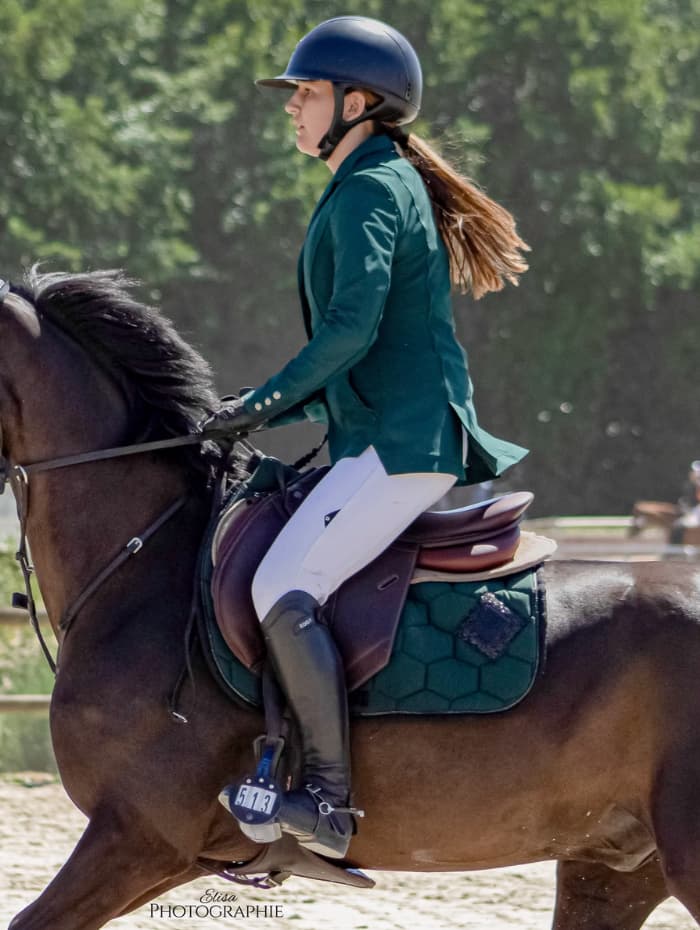 Look complet équitation vert sapin